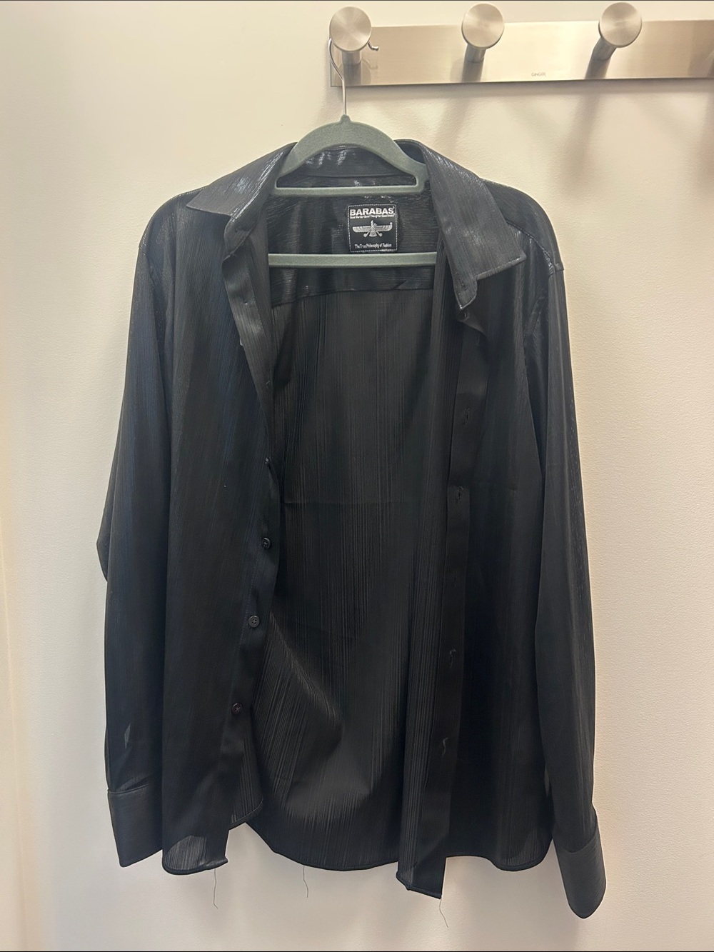 Barabas Men’s Black Dress Shirt